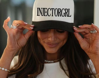 Injector Girl Womens Trucker Hat Nurse Injector Merch Beauty Industry Merch Gifts For Nurse Injector Aesthetic Nurse Hat Womens Baseball Hat