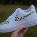 custom cheetah air force ones