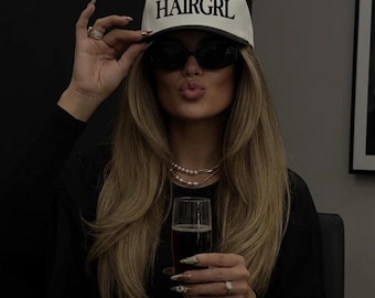 Hair Girl Canvas Hat Gifts For Hairdresser Hair Stylist Gift Baseball Hat For Hair Girl Trendy Gifts For Beauty Workers Hair Stylist Outfit