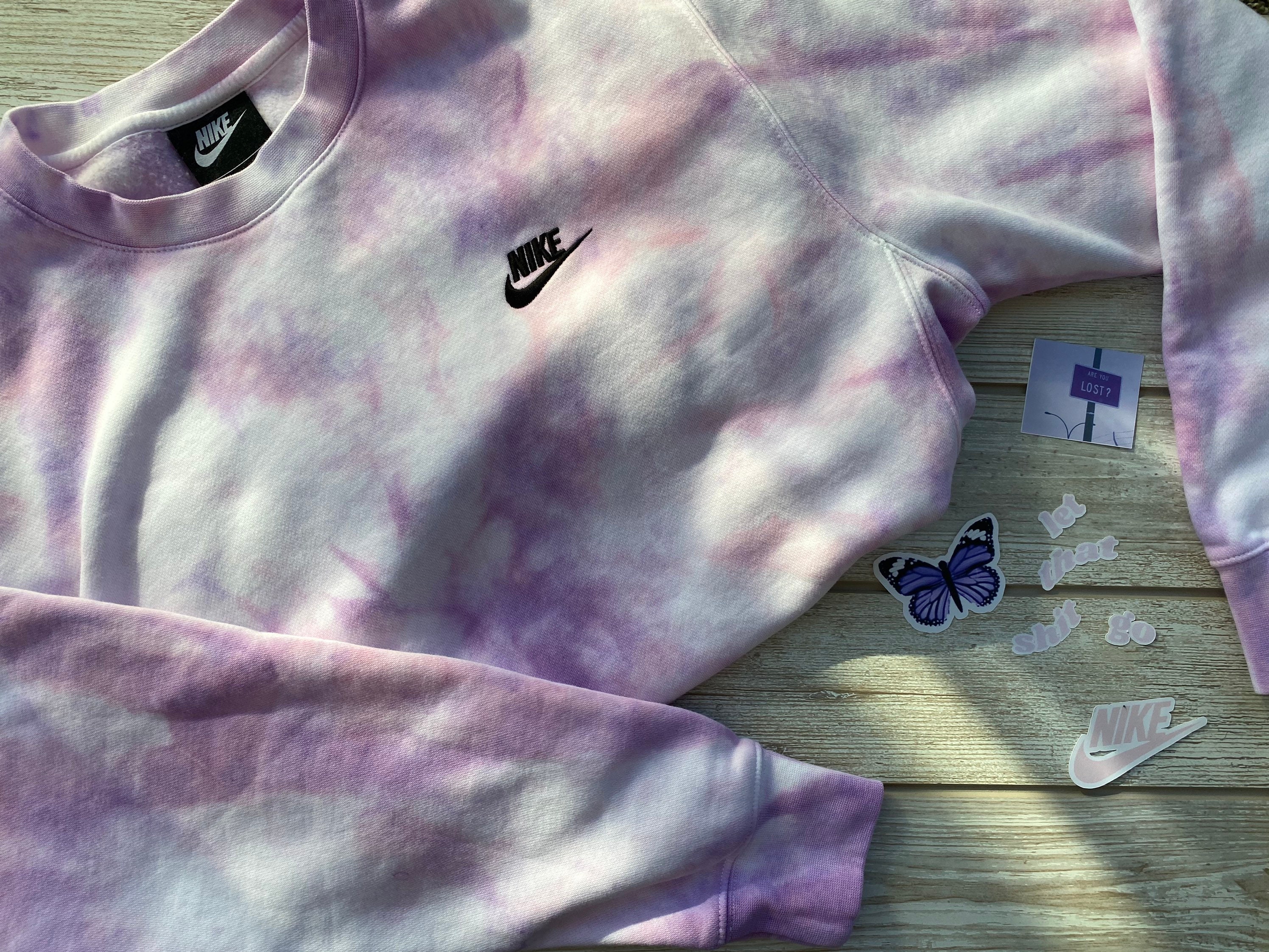 Dreamy Tie-Dye Pastel Nike Crewneck | Etsy