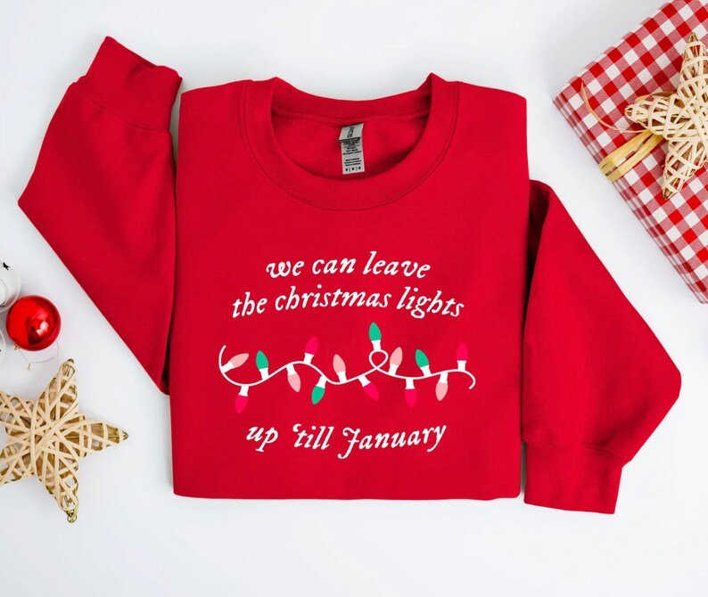 We Can Leave the Christmas Lights up 'til January Etsy