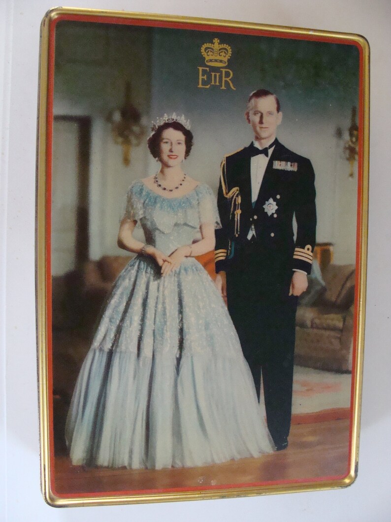 Queen Elizabeth II & Prince Philip Collectible Tin ...