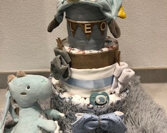 Sugar sweet diaper cake *DINO* baby