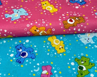 Care Bears Fabrics 100% cotton. Also sold by the half yard or full yards.