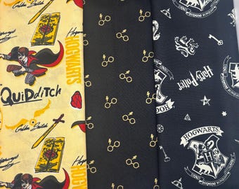Harry Potter Fabrics 100% cotton. Also sold by the half yard or full yards.