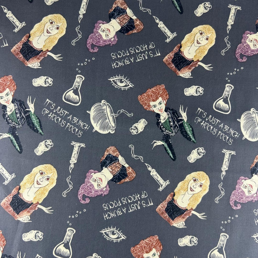 Hocus Pocus Fabric 100% Cotton. Also Sold by the Half Yard or Full ...