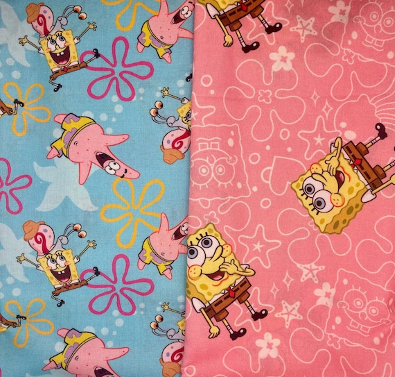 SpongeBob SquarePants Fabrics 100% cotton. Also sold by the half yard or full yards.