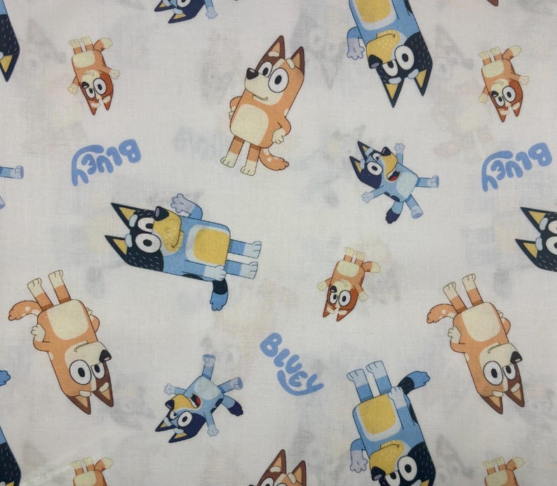 Bluey and Bingo Fabrics 100% Cotton. Also Sold by the Half Yard or Full ...