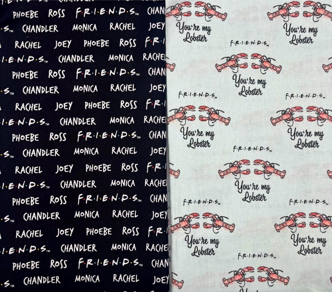 Friends TV Show Fabrics 100% Cotton. Also Sold by the Half Yard or Full ...