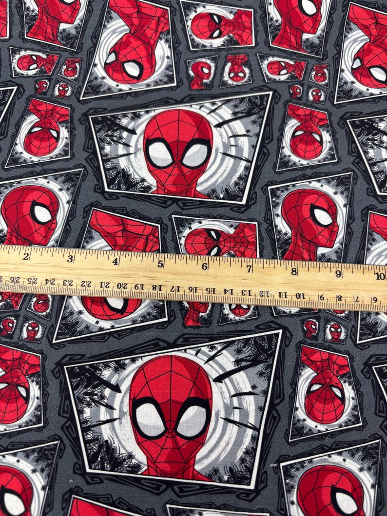 Spiderman Fabric Collection 100% Cotton. Also Sold by the Half Yard or ...