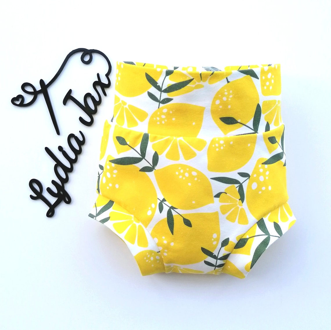 Lemon Shorts Handmade cuffed or fitted shorts made with a | Etsy