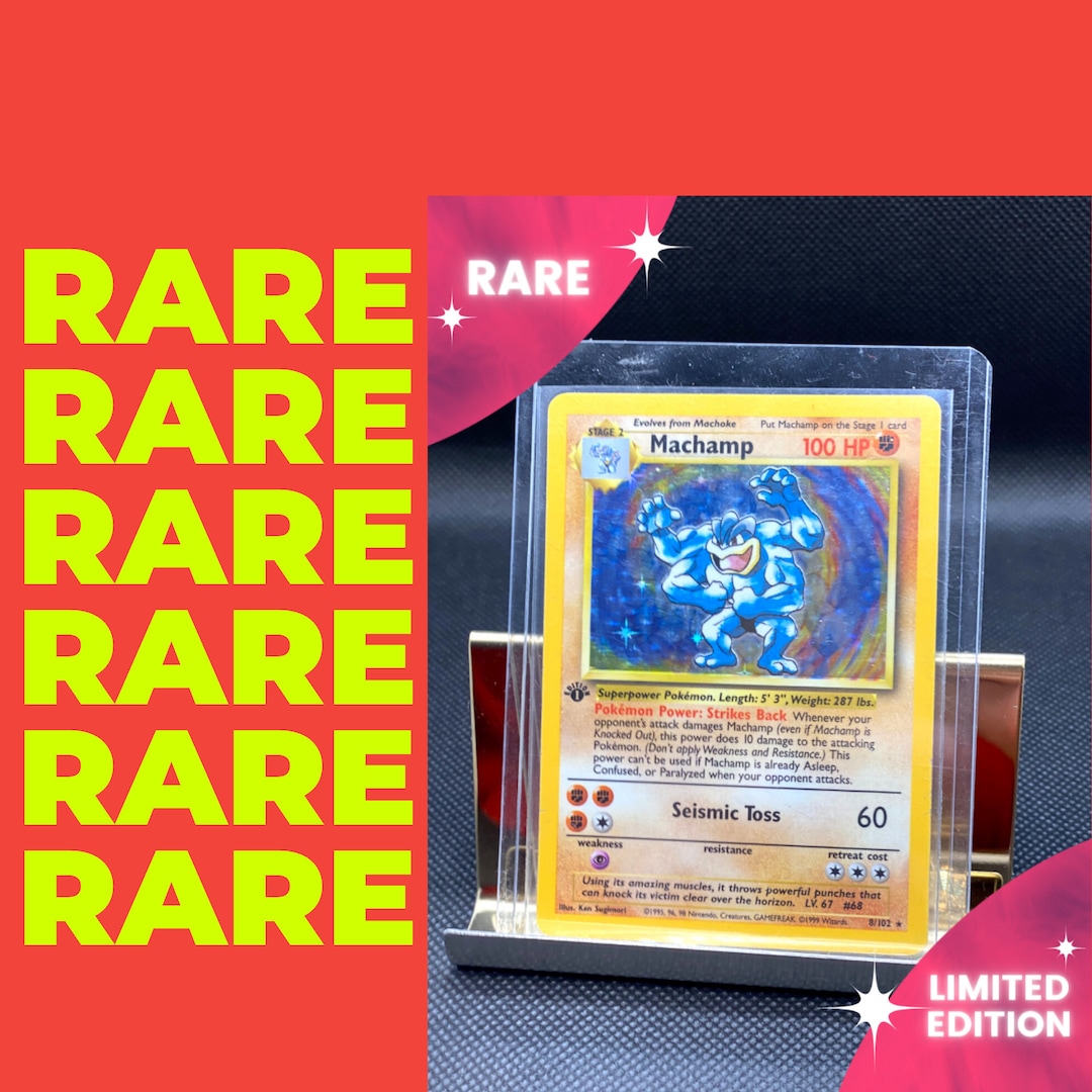 Machamp 1st Edition Pokemon Card PSA Holo Never Played (real Card) - Etsy