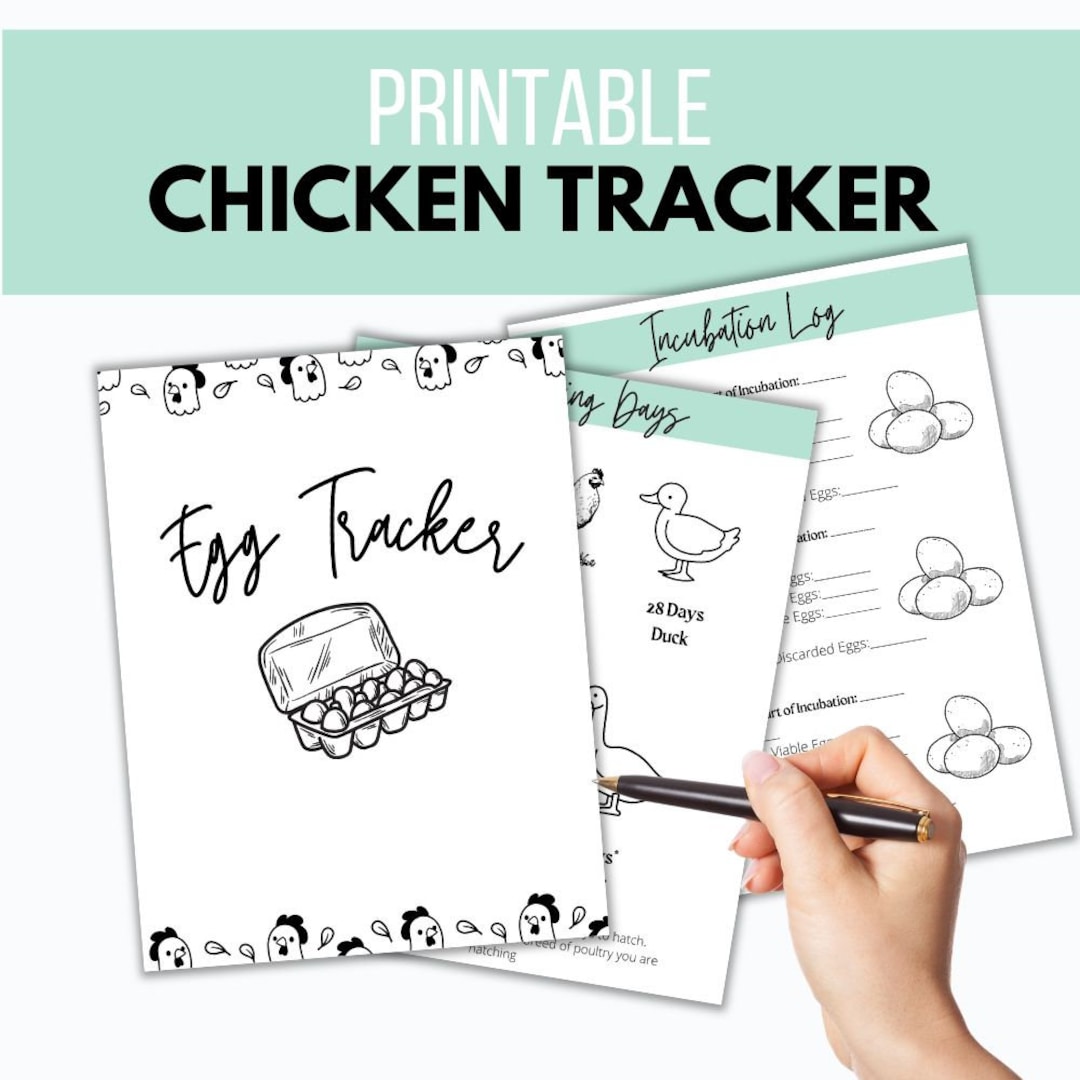 Egg Tracker Printable, Egg Sales Tracker, Egg Production Tracker