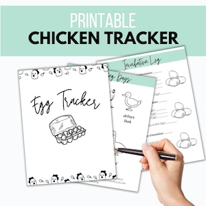 Egg tracker printable, egg sales tracker, egg production tracker, poultry record, homestead printable, farm printable, Incubation Tracker