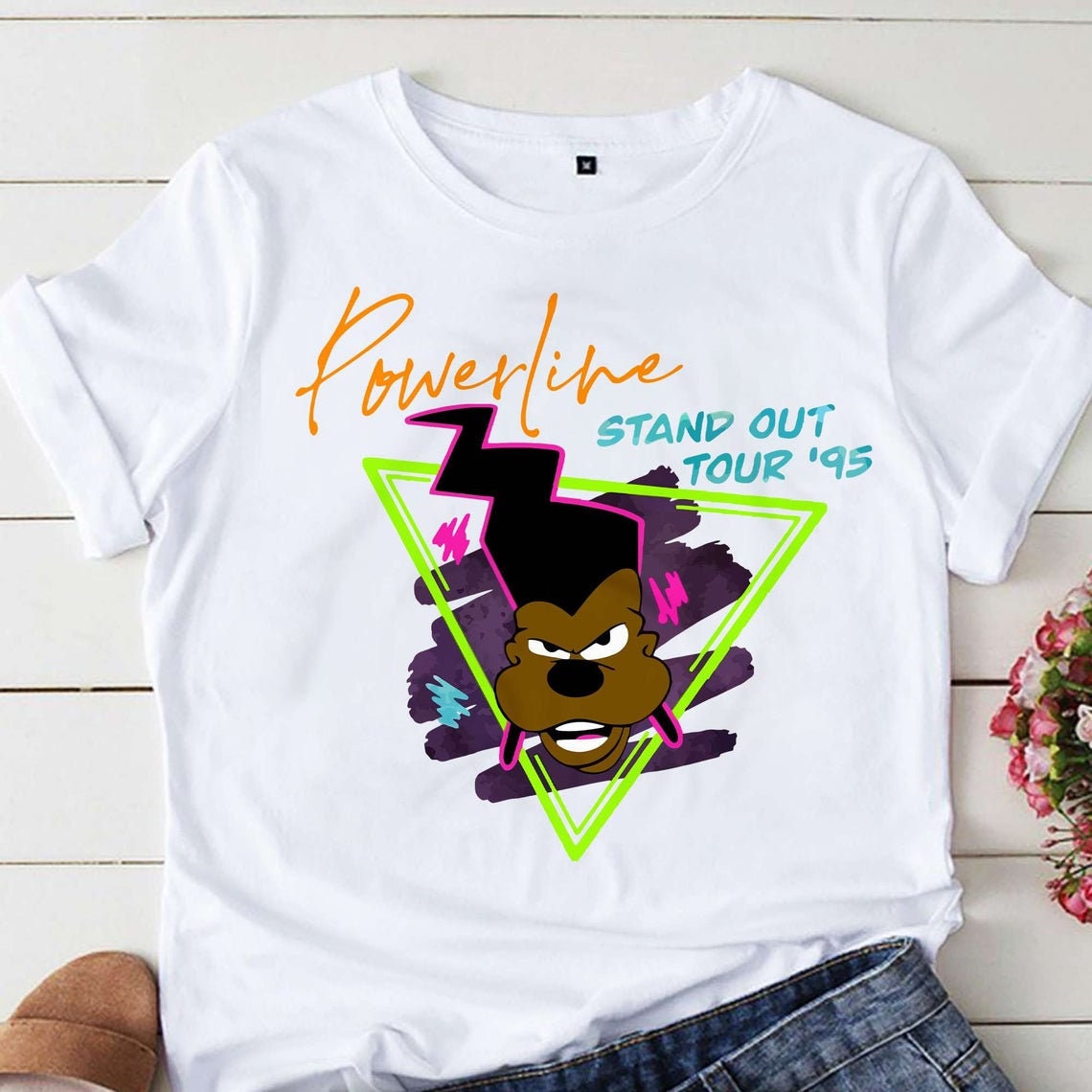 powerline a goofy movie shirt