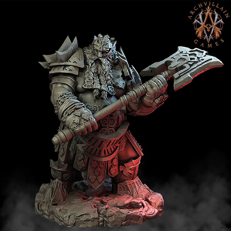 Fire Giants \ Tabletop Miniature \ 5e, Pathfinder, RPG \ Painting \ Archvil...