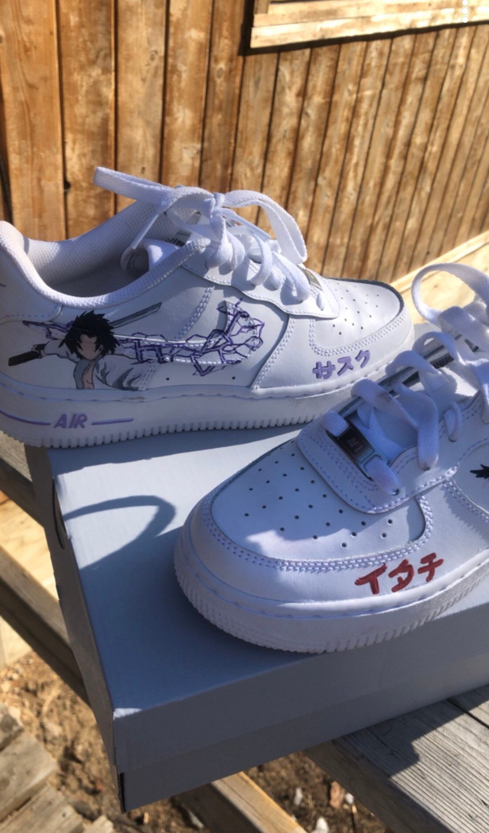 Naruto inspired Air Force 1sSOLD OUT pre order your own | Etsy