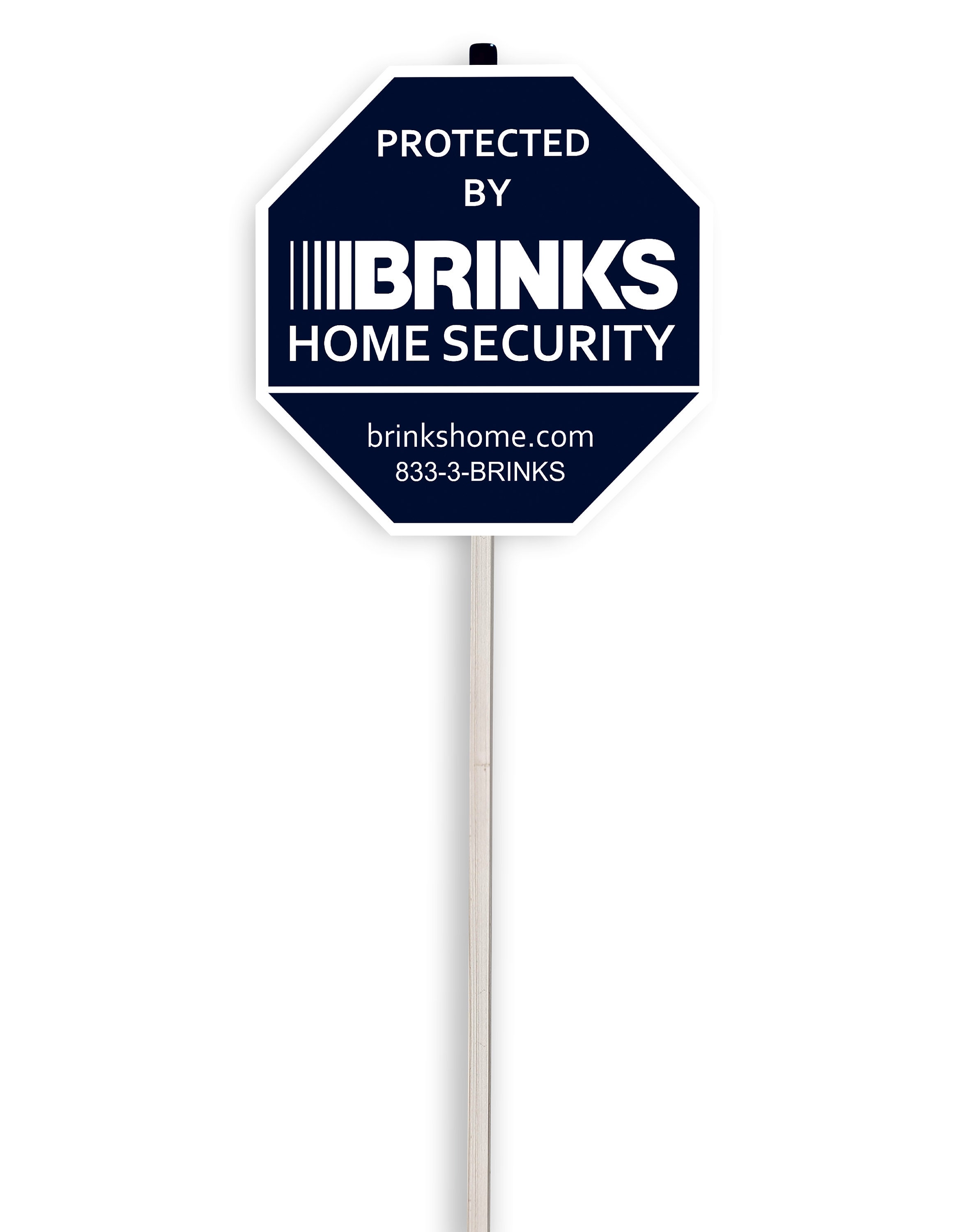 Brinks Security Yard Sign Aluminum pole 28. Etsy