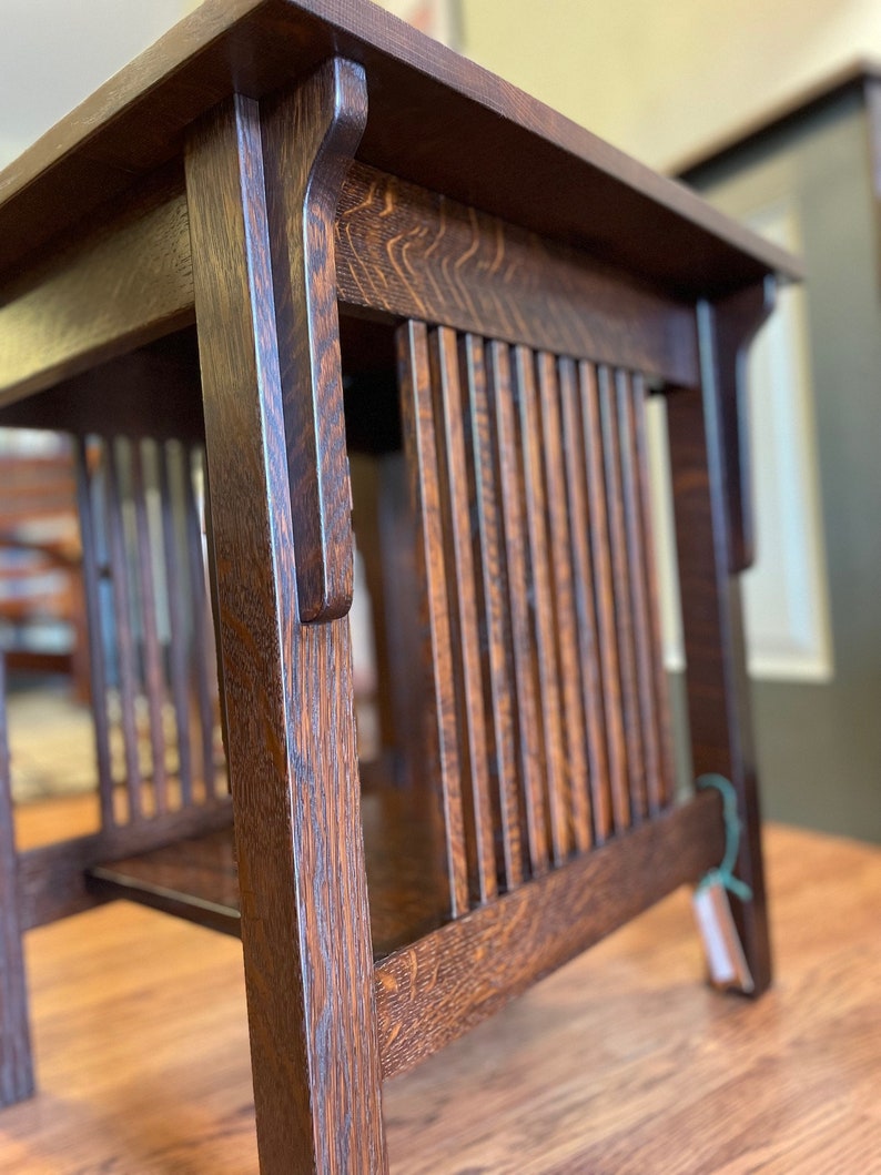 Oak Spindle End Table Etsy