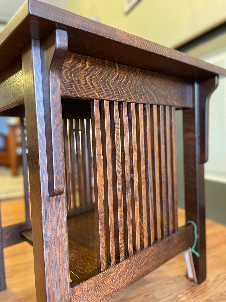 Oak Spindle End Table Etsy