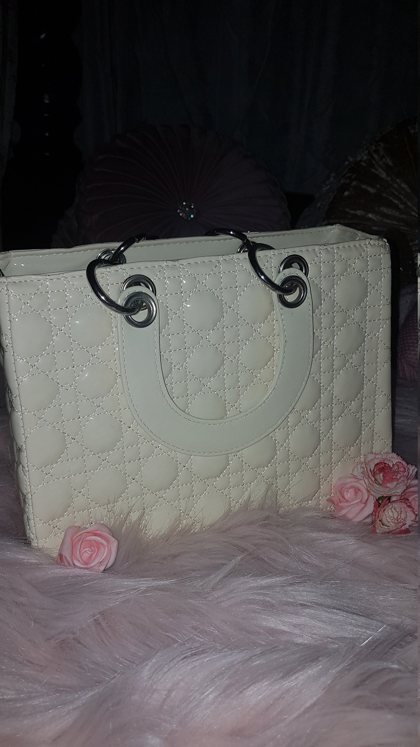 SALE. NEW Cream Padded Evening Clutch Bag. Etsy