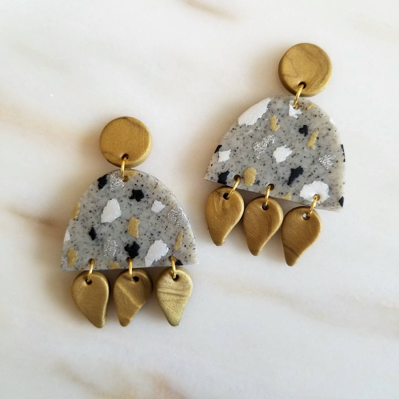 Speckled Polymer Clay Earrings Starlet Collection