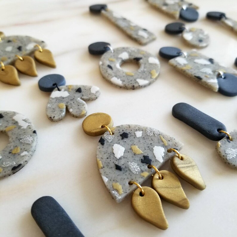 Speckled Polymer Clay Earrings Starlet Collection