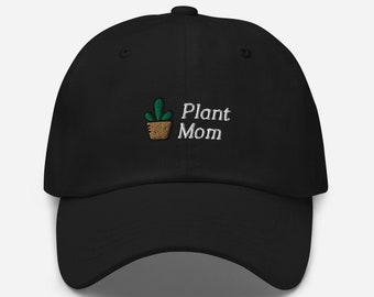 Plant Mom Baseball Hat (More Colors) Fun Hat for Plant Lovers, Plant Parent, Go Green, Reduce, Reuse, One World :)