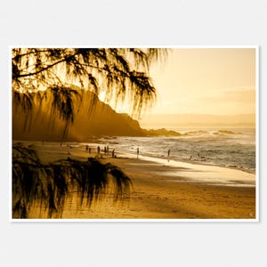 Wategos Beach | Byron Bay | Fine Art Photo Print | Coastal Decor | Sunset Landscape Photography | Gallery Wall Art Prints | Unframed