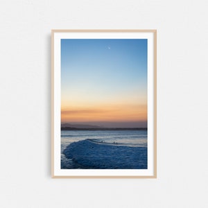 Crescent Moon Surfers, Noosa, Australia, Coastal Photography Print, Wall Art, Fine Art, Beach Print, A3, 16x24, 24x36
