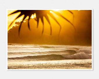 Gold Wellen | Noosa Köpfe | Fine Art Fotodruck | Küsten Wohnkultur | Meer & Surf Fotografie | Galerie Wall Art Prints | Ungerahmt