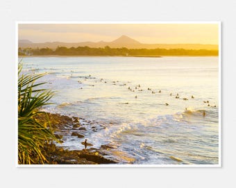 Sesión de Arvo / Noosa Heads / Impresión fotográfica de bellas artes / Decoración costera / Fotografía del océano y el surf / Impresiones de arte de pared de galería / Sin marco