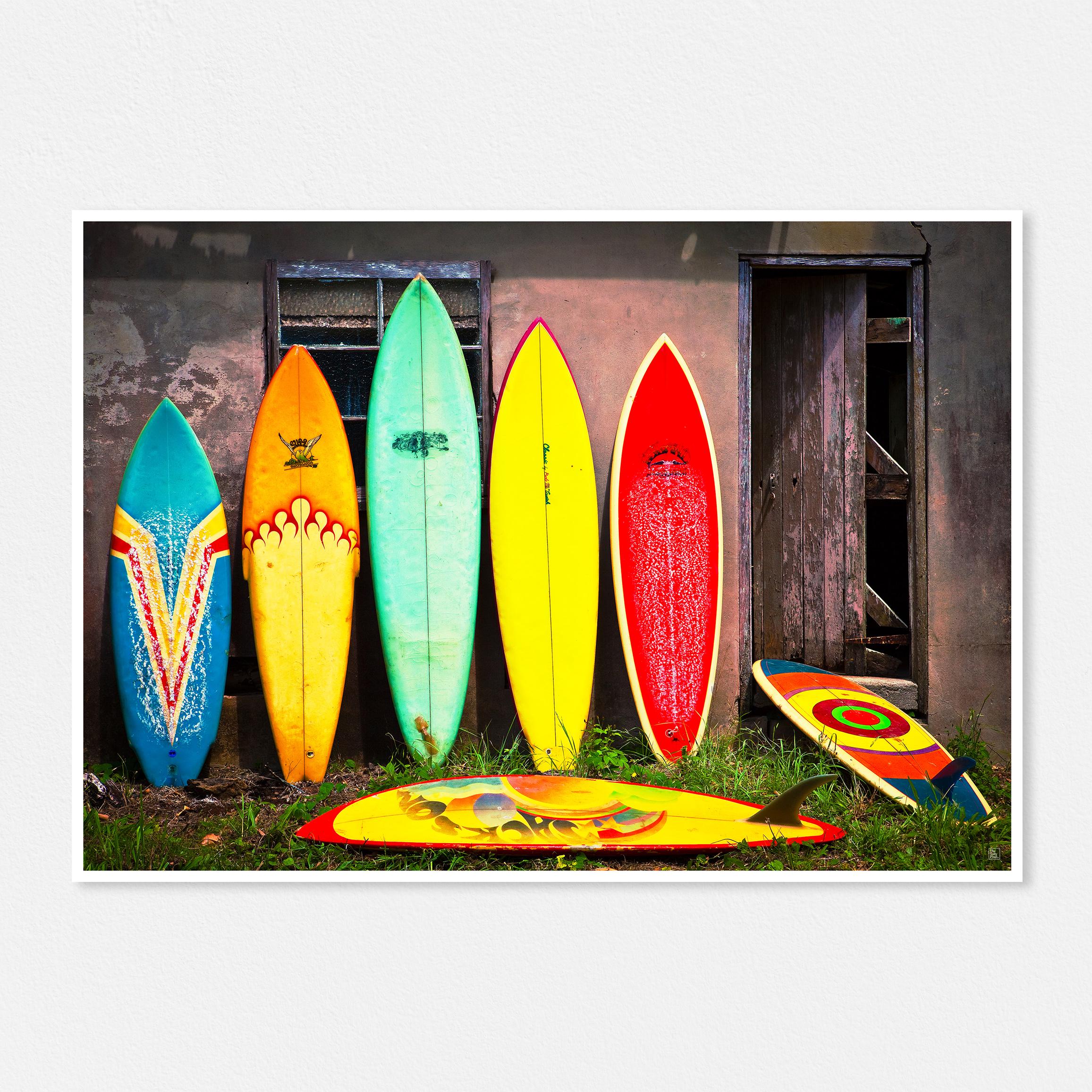 Vintage Surfboards | Byron Bay | Fine Art Photo Print | Vintage