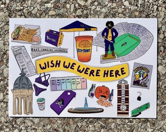 ECU Postcard - East Carolina - Greenville, NC