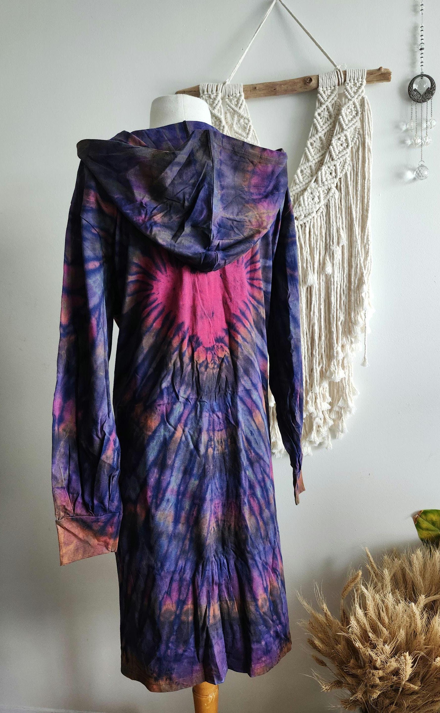 open lace back dress Criminal Damage Tie Dye Printed Logo Hoodie Dress  Dolls Kill