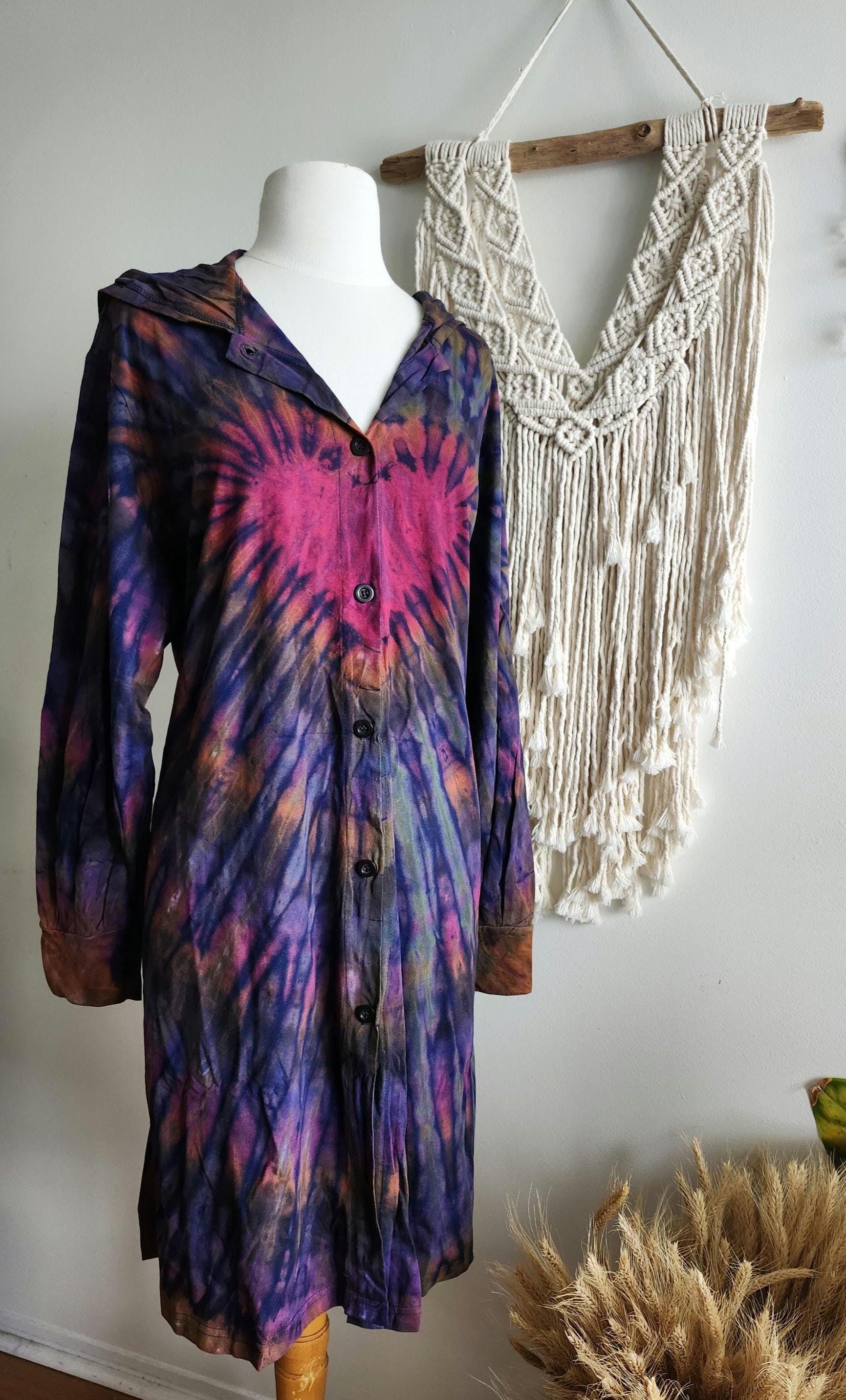 open lace back dress Limited Edition Tie Dyed Soft & Cozy 100% Cotton Fleece Zip Hoodie / 2T