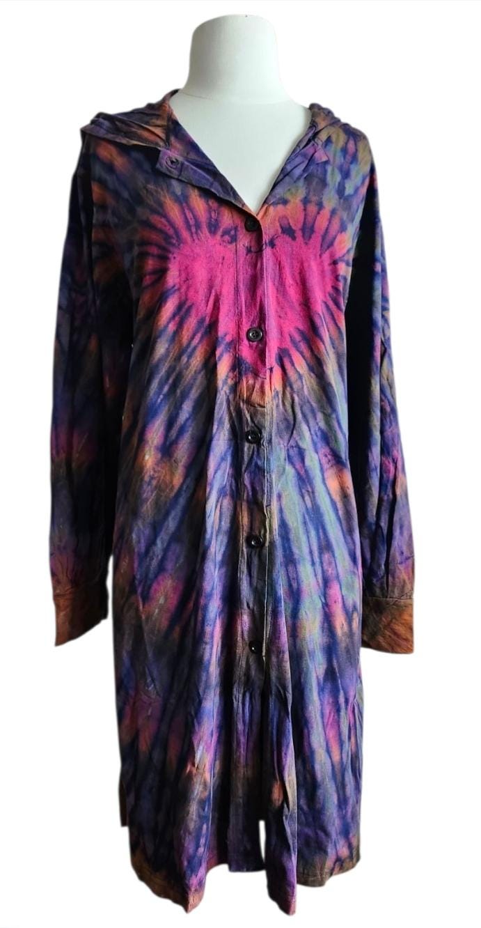open lace back dress Criminal Damage Tie Dye Printed Logo Hoodie Dress  Dolls Kill