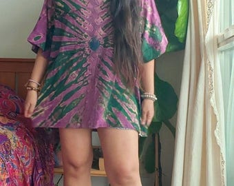 Boho Bliss Oversized Tee, Oversized tie dye shirt, dress shirt, boho shirt, Oversized dress, Hippie shirt, Loose fit T-shirt, Baggy T-shirt