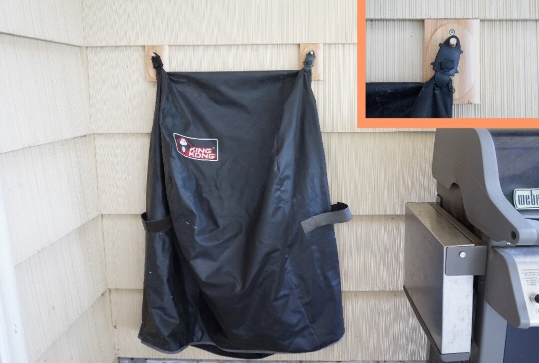 BBQ Grill/smoker Cover Holder Hook Etsy