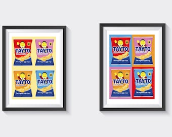 Tayto Pop Art A4 Prints