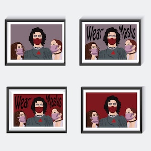 Rocky Horror Picture Show Mask A4 Print