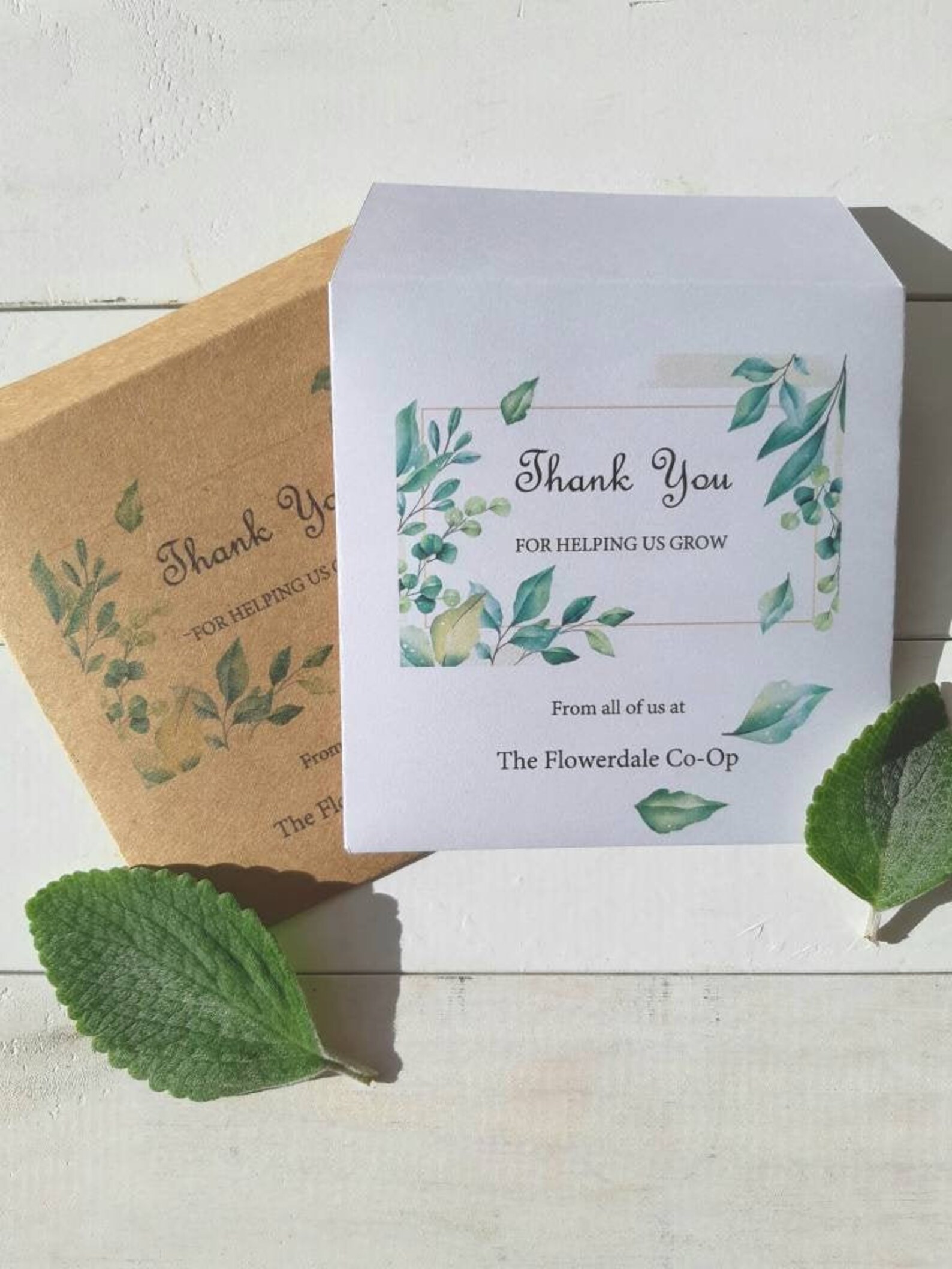 Corporate Thank You Gift Seed Packet Personalised With Name Etsy