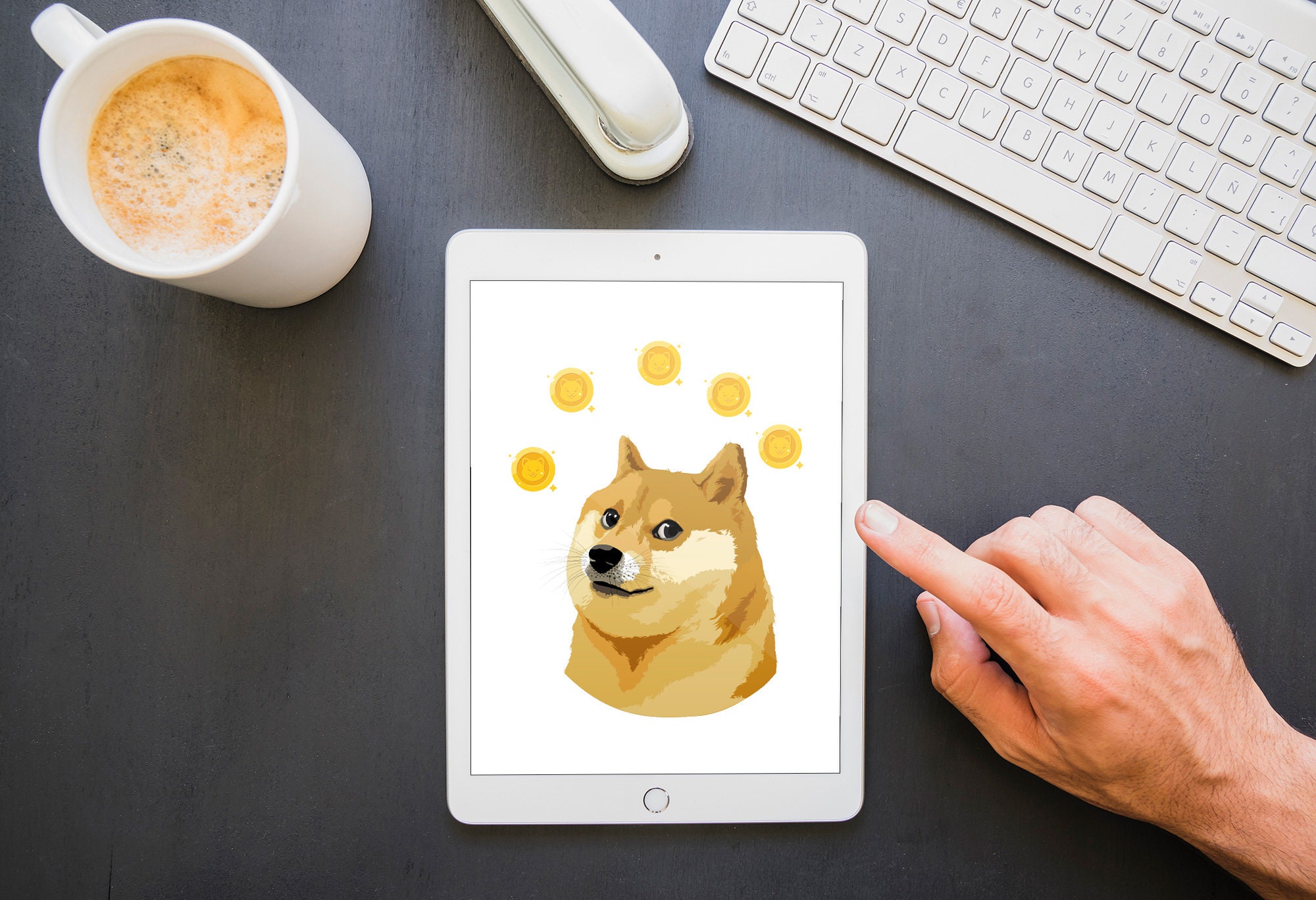 Dogecoin Printable Wall Art Framed Cryptocurrency | Etsy