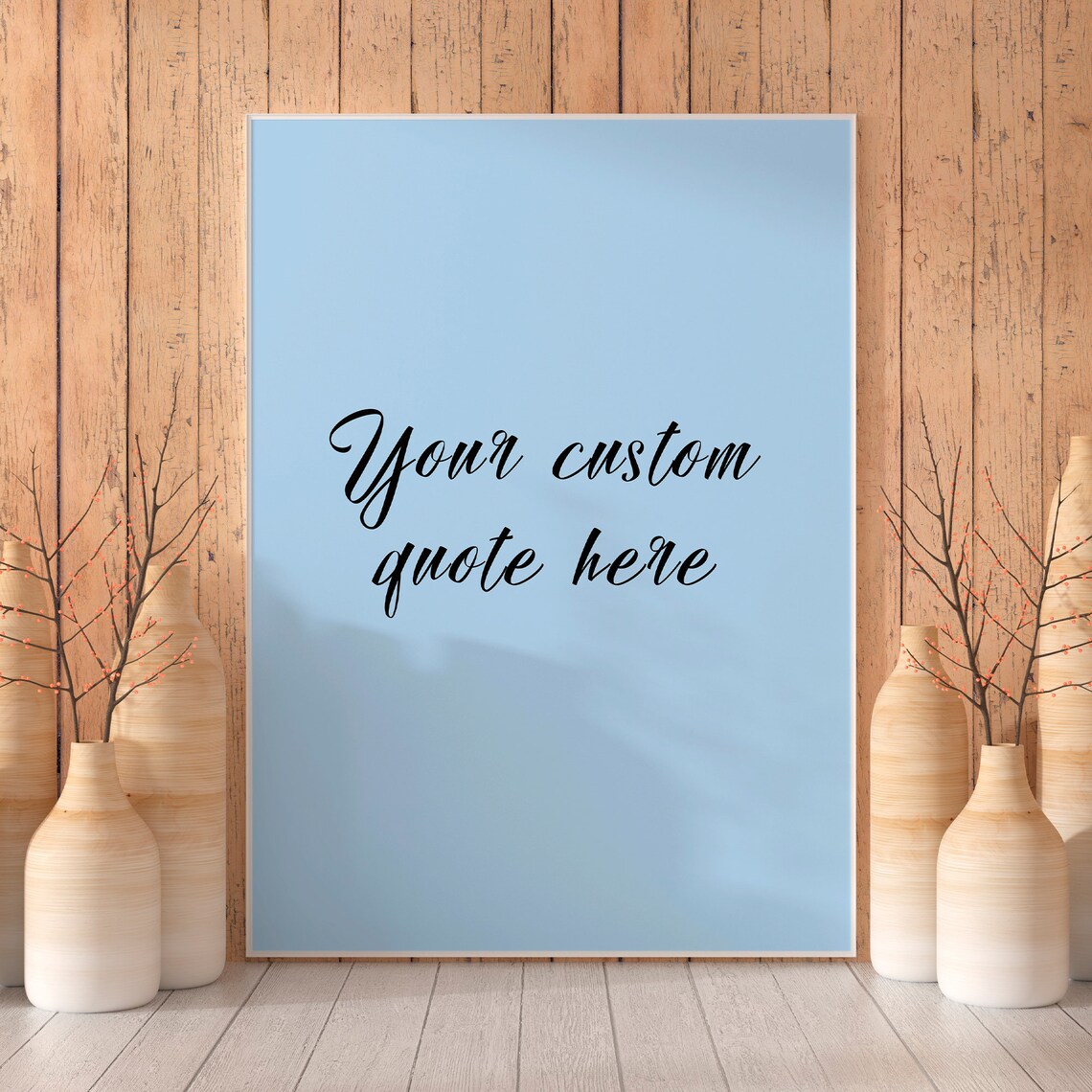 Personalized Quote Print on Canvas Custom Text Print Wall Etsy