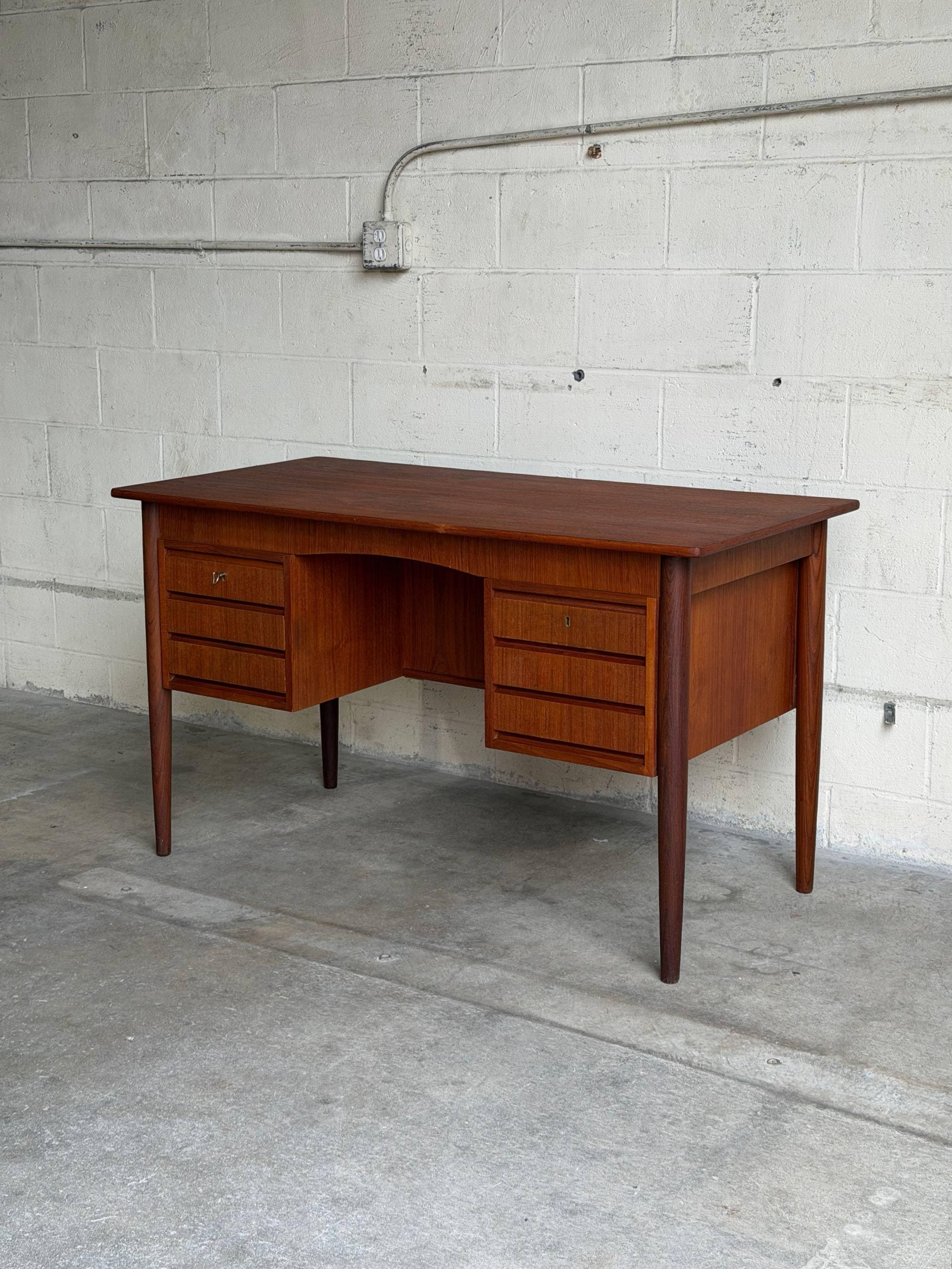 Writing Desk Teak Danish 1960s - Etsy