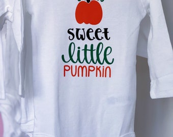 Sweet little pumpkin / Custom baby clothing Halloween