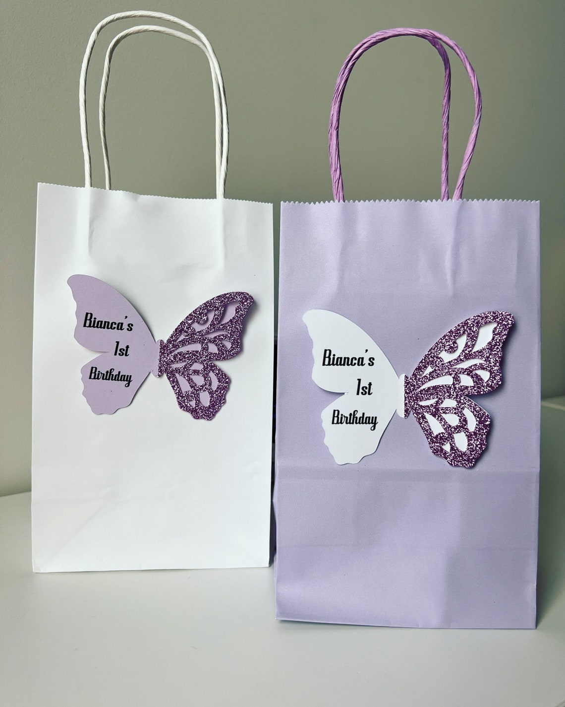 Butterfly Gift Bags Set of 15 // Butterfly Favor Bags // Party Etsy