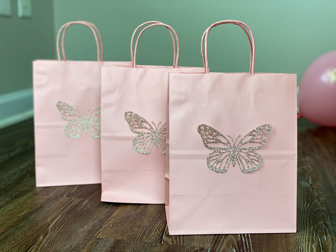 Butterfly Gift Bags // Butterfly Favor Bags // Party Bags // Etsy