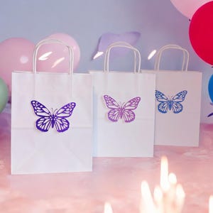 Butterfly gift bags butterfly favor bags party bags butterfly bags Princess gift bag Birthday girl Unique party Baby shower butterflies