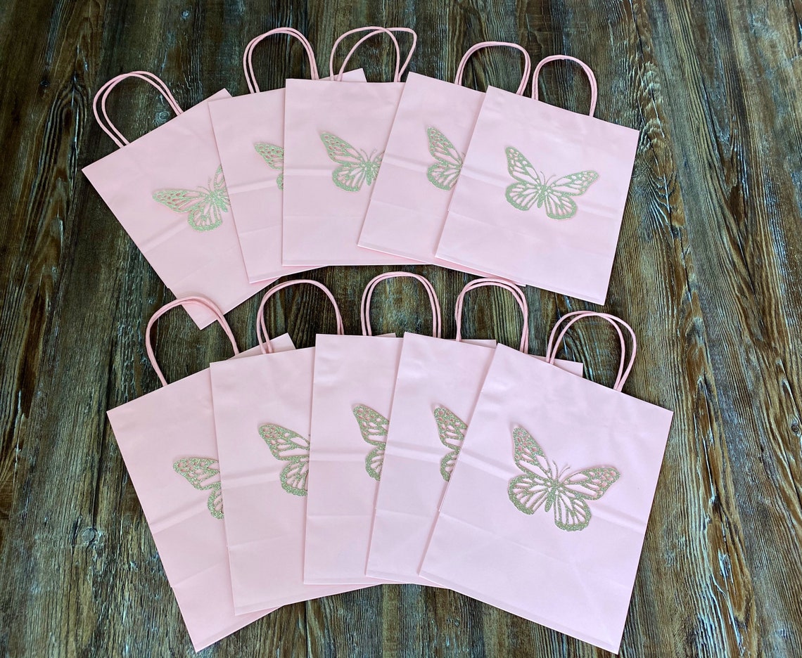 Butterfly Gift Bags // Butterfly Favor Bags // Party Bags // Etsy